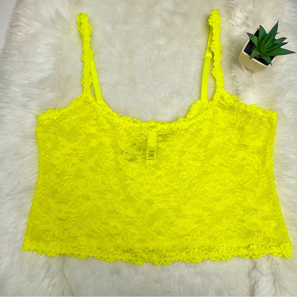 NWT Skims Lace Cami Tank Size S Stretch Neón  Adjustable Strap Sheer Bralette X2